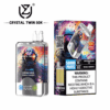 Shop UZY Crystal Twin 50K Vape – 50000 Puffs | Dual Mesh Coil | 40mL Salt Nicotine | LED Smart Display | Dual Flavor Switch Vape | 0-5% Nicotine | 850mAh Type-C Rechargeable Vape | Stylish Crystal Body