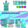 Bang King 12000 Porsche Disposable Vape | 12,000 Puffs | 18mL E-liquid | 0%-5% Nicotine | 550mAh Battery | 1.2Ω Mesh Coil | Type-C Rechargeable | Bullet-Shaped Design | 12 Flavors Available | Long-lasting Vape Device