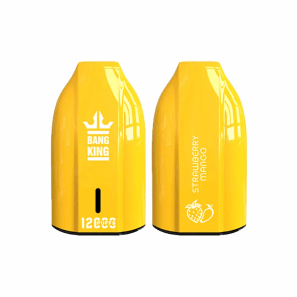 Bang King 12000 Porsche Disposable Vape | 12,000 Puffs | 18mL E-liquid | 0%-5% Nicotine | 550mAh Battery | 1.2Ω Mesh Coil | Type-C Rechargeable | Bullet-Shaped Design | 12 Flavors Available | Long-lasting Vape Device