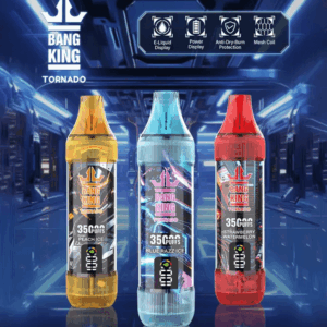 Buy Bang King 35000 Vape | 35K Puffs | Pre-filled 23mL Tank | 0%-5% Nicotine Options | 1000mAh Battery | Disposable Vape Pen | 12 Flavor Selections | Type-C Fast Charging | Smooth Mesh Coil