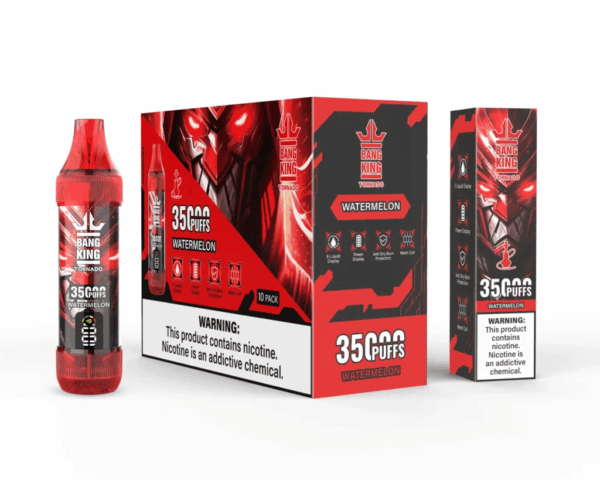 Buy Bang King 35000 Vape | 35K Puffs | Pre-filled 23mL Tank | 0%-5% Nicotine Options | 1000mAh Battery | Disposable Vape Pen | 12 Flavor Selections | Type-C Fast Charging | Smooth Mesh Coil