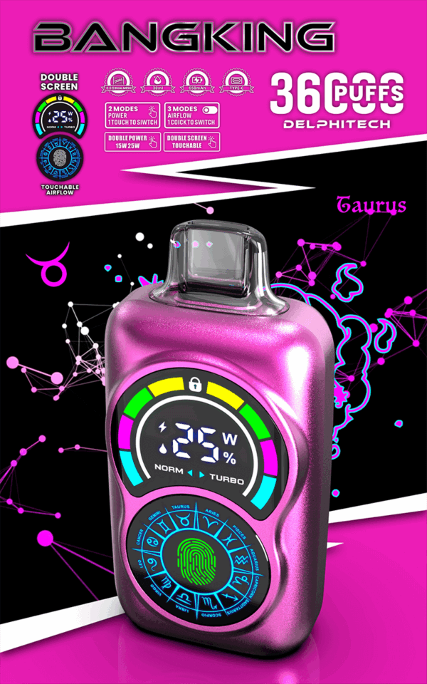 Buy Bang King Constellation 36000 Vape | 36K Puffs | Pre-filled 36mL Tank | 0%-5% Nicotine Options | 850mAh Battery | Disposable Vape Pen | 12 Flavor Choices | Type-C Charging | Sleek & Portable