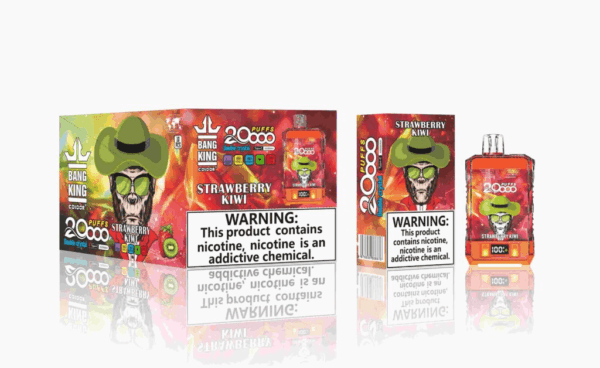 Buy Bang King Crystal 20000 Vape | 20K Puffs | Pre-filled 36mL Tank | 0%-5% Nicotine Options | 850mAh Battery | Disposable Vape Pen | 12 Flavor Selections | Type-C Fast Charging | LED Display Screen