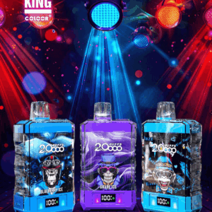 Buy Bang King Crystal 20000 Vape | 20K Puffs | Pre-filled 36mL Tank | 0%-5% Nicotine Options | 850mAh Battery | Disposable Vape Pen | 12 Flavor Selections | Type-C Fast Charging | LED Display Screen