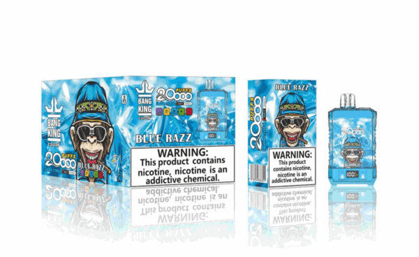 Buy Bang King Crystal 20000 Vape | 20K Puffs | Pre-filled 36mL Tank | 0%-5% Nicotine Options | 850mAh Battery | Disposable Vape Pen | 12 Flavor Selections | Type-C Fast Charging | LED Display Screen