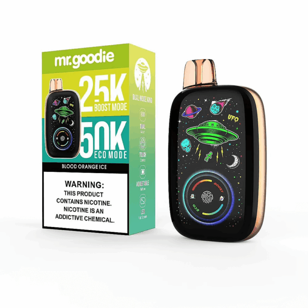 Buy Mr.Goodie Dual Mode King 50000 Vape | 50K Puffs | ECO & BOOST Mode | 40mL Salt Nic | 1000mAh Rechargeable Battery | Full LED Display | Type-C Fast Charging | Dual Mesh Coil | Adjustable Airflow | 10 Flavors Available