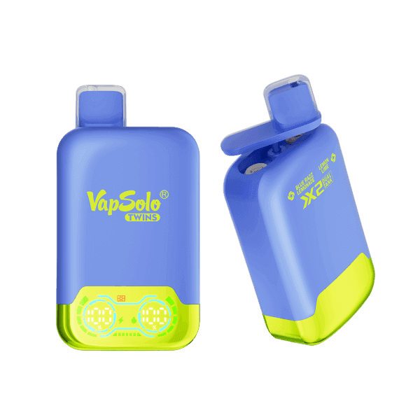 Buy VapSolo Twins 20000 Vape | 20K Puffs | Pre-filled 25mL Tank | 2%-5% Nicotine Options | 650mAh Battery | Dual Flavor Pods | LED Screen | Type-C Fast Charging | Disposable Vape Pen