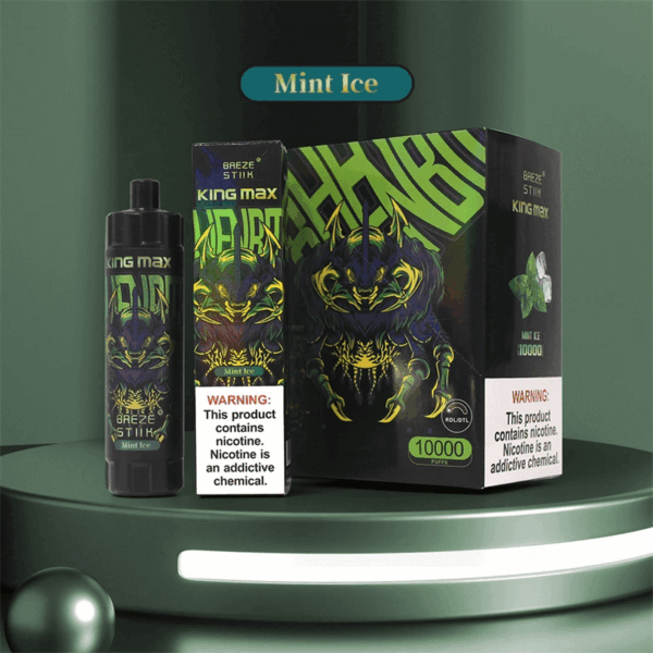 Breze Stiik BS KingMax 10000 Puffs Vape | Mesh Coil | Type-C Rechargeable | 20ml | 850mAh Battery | Adjustable Airflow | 0%/1%/2% Nicotine | Sub-Ohm DTL | Disposable Vape
