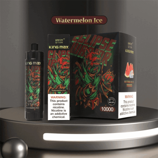 Breze Stiik BS KingMax 10000 Puffs Vape | Mesh Coil | Type-C Rechargeable | 20ml | 850mAh Battery | Adjustable Airflow | 0%/1%/2% Nicotine | Sub-Ohm DTL | Disposable Vape