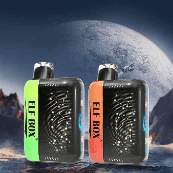 Shop ELF BOX Pulse X 25000 Vape – 18mL Salt Nicotine | 25,000 Puffs Standard / 15,000 Pulse | Dual 0.8Ω Mesh Coils | VPU Chip | 3D Curved Screen | AI Power Boost | 750mAh Rechargeable | Type-C Port | 10 Flavors
