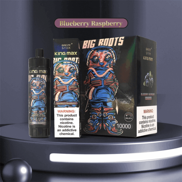 Breze Stiik BS KingMax 10000 Puffs Vape | Mesh Coil | Type-C Rechargeable | 20ml | 850mAh Battery | Adjustable Airflow | 0%/1%/2% Nicotine | Sub-Ohm DTL | Disposable Vape
