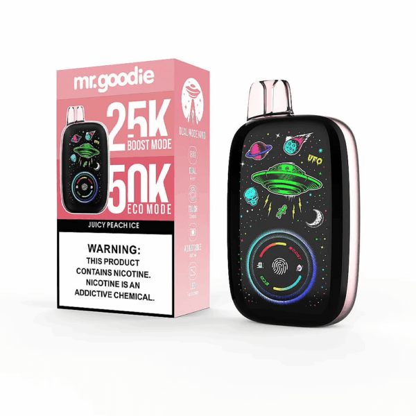 Buy Mr.Goodie Dual Mode King 50000 Vape | 50K Puffs | ECO & BOOST Mode | 40mL Salt Nic | 1000mAh Rechargeable Battery | Full LED Display | Type-C Fast Charging | Dual Mesh Coil | Adjustable Airflow | 10 Flavors Available