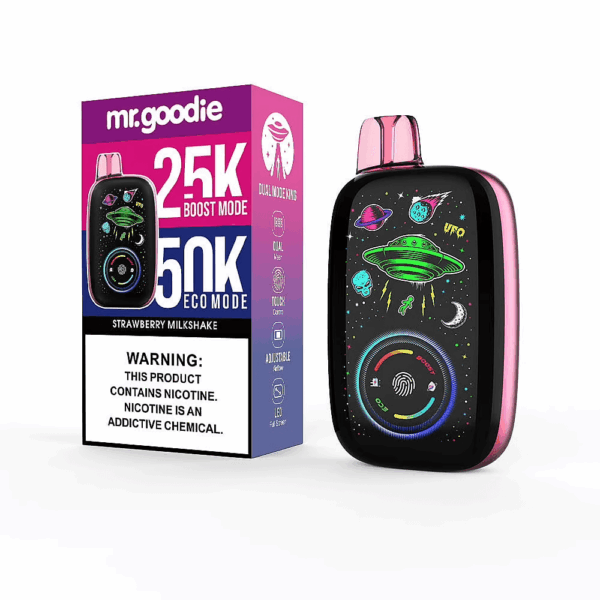 Buy Mr.Goodie Dual Mode King 50000 Vape | 50K Puffs | ECO & BOOST Mode | 40mL Salt Nic | 1000mAh Rechargeable Battery | Full LED Display | Type-C Fast Charging | Dual Mesh Coil | Adjustable Airflow | 10 Flavors Available