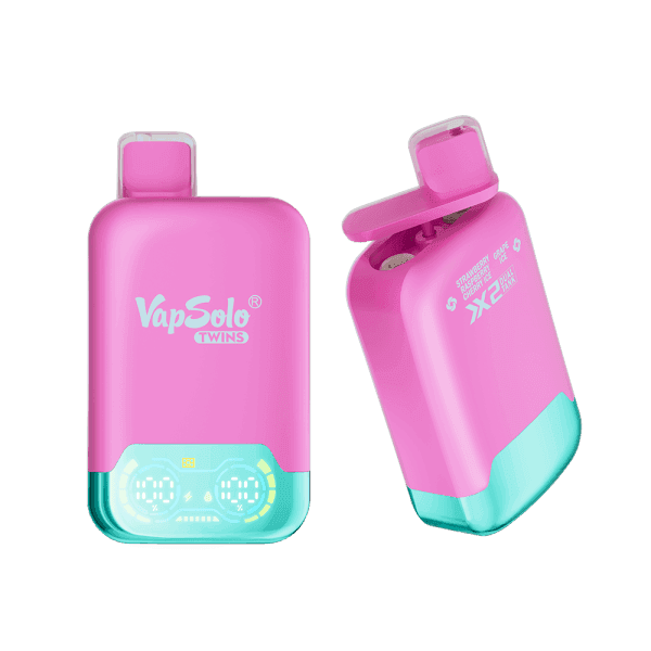 Buy VapSolo Twins 20000 Vape | 20K Puffs | Pre-filled 25mL Tank | 2%-5% Nicotine Options | 650mAh Battery | Dual Flavor Pods | LED Screen | Type-C Fast Charging | Disposable Vape Pen