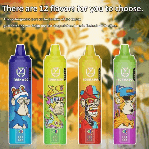 Shop UZY Tornado 20000 Vape – 23mL Pod | 20,000 Puffs | 0%-5% Nicotine Salt | 850mAh Rechargeable Battery | Type-C Fast Charging | Mesh Coil Disposable | 12 Flavor Options | Sleek Long-Lasting Vape