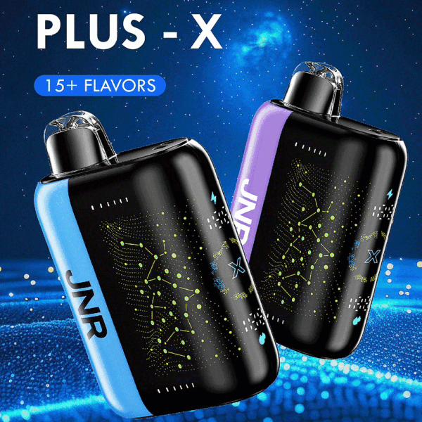 JNR Plus X 26000 Disposable Vape | 26,000 Puffs | 2% Nicotine | Dual Mesh Coil | 28ml E-Liquid | 850mAh Rechargeable | 3D Curved Screen | Type-C Charging