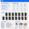 JNR Plus X 26000 Disposable Vape | 26,000 Puffs | 2% Nicotine | Dual Mesh Coil | 28ml E-Liquid | 850mAh Rechargeable | 3D Curved Screen | Type-C Charging