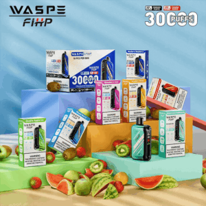 Shop WASPE 30000 – 30,000 Puff Disposable Vape | 28mL E-liquid | Adjustable Airflow | LED Screen Display | Dual Mesh Coils | 0%-5% Nicotine | Type-C Recharge | 16 Flavor Selections