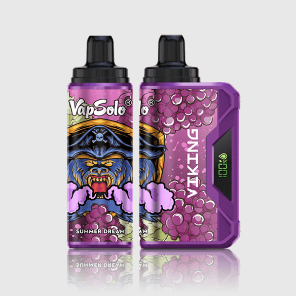 Buy VapSolo Viking 12000 Vape | 12K Puffs | Pre-filled 22mL Tank | 2%-5% Nicotine Options | 650mAh Battery | Adjustable Airflow | Mesh Coil | Type-C Fast Charging | Disposable Vape Pen