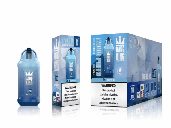 Buy Bang King 12k Vape | 12K Puffs | Pre-filled 23mL Tank | 0%-5% Nicotine Options | 850mAh Battery | Disposable Vape Pen | 20 Flavor Selections | Adjustable Airflow | Smooth Vapor Production